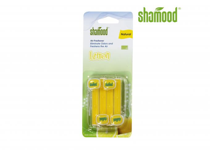 Parfums d'ambiance de conduit de maison de parfum d'ambiance de bâton de conduit de citron 4 bandes/PK